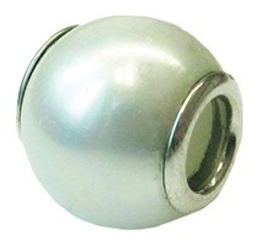 ZABLE White Shell Pearl Bead Charm BZ-899