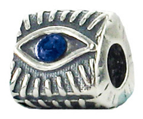 ZABLE Evil Eye with Blue CZ Bead Charm BZ-1924