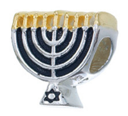 ZABLE Menorah Bead Charm BZ-2198