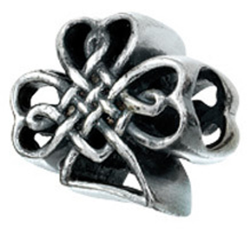 ZABLE Celtic Knot Shamrock Bead Charm BZ-2234