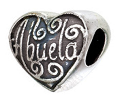 ZABLE Abuela Heart Bead Charm BZ-2259