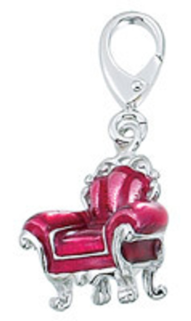 ZABLE Red/Pink Armchair Bead Charms LC-124