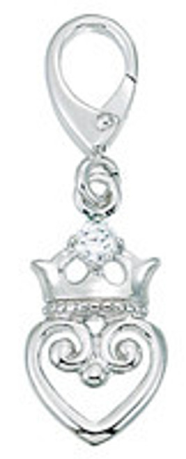 ZABLE Heart with Crown Charms LC-160