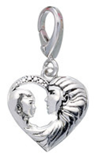 ZABLE Mother and Child Heart Charms LC-325