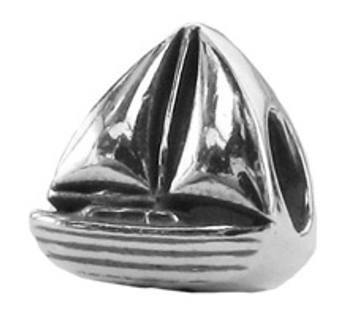 ZABLE Sailboat Bead Charm BZ-1944 fits Pandora, compatible with Pandora.