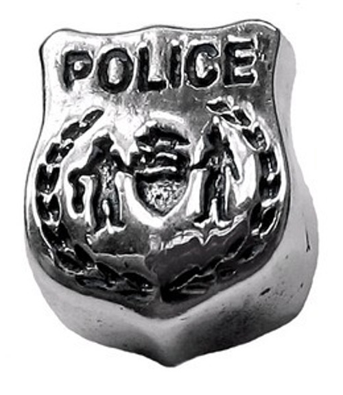 ZABLE Police Badge Bead Charm BZ-1773