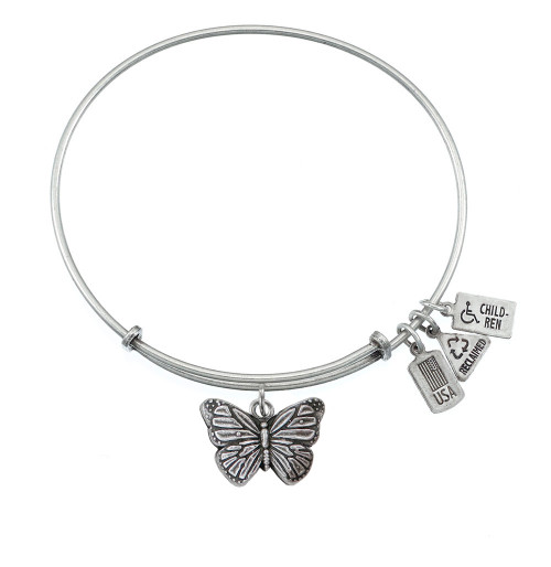 Wind and Fire 3D Butterfly Charm with Bangle WF-518