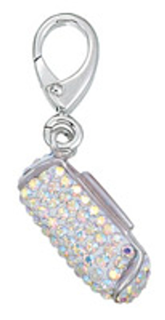 ZABLE Clear Crystal Clutch Purse Charm LC-314