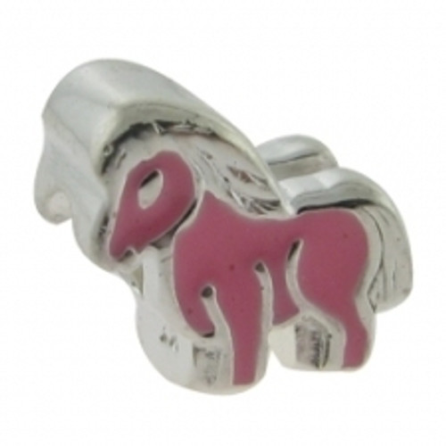 BIAGI KIDZ Enamel Pink Horse Bead Charm BE88