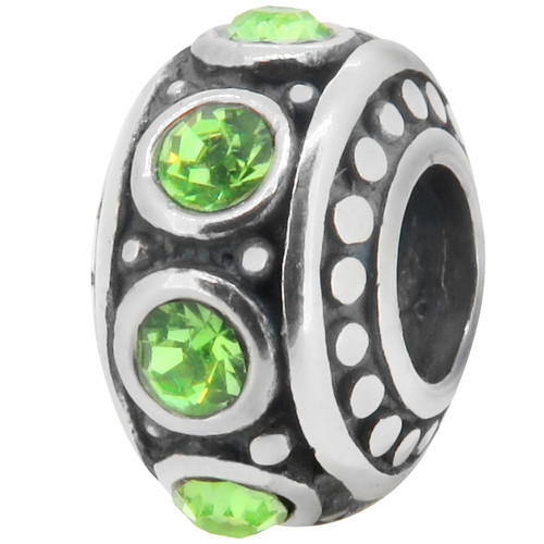 ZABLE August Birthstone Bead Charm BZ-1057 fits Pandora