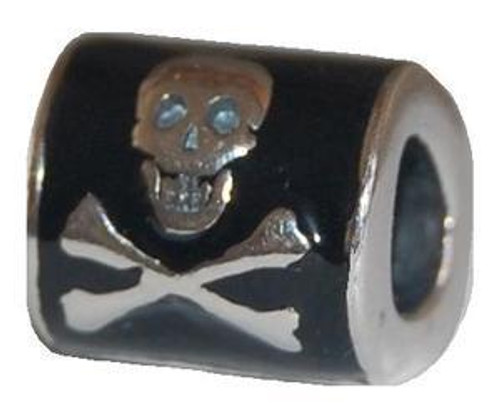 ZABLE Jolly Roger Pirate Flag Bead Charm BZ-2017