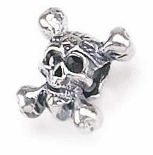 ZABLE Skull and Crossbones Bead Charm BZ-1411