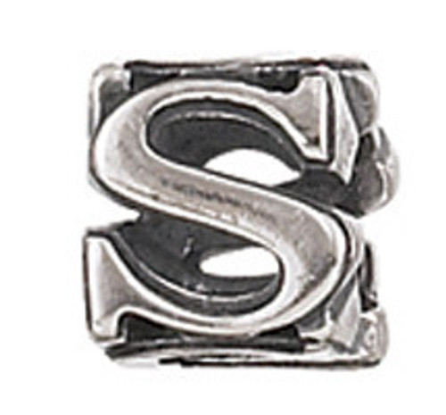 ZABLE "S" Letter Bead Charm BZ-1819