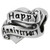 Zable bead charm Happy Anniversary, fits Pandora, compatible with Pandora
