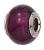 ZABLE Murano Glass Bead Charm February Purple BZ-1502, fits Pandora.