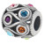 ZABLE Multi Color CZ Scroll Bead Charm BZ-797 fits Pandora