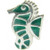 BIAGI KIDZ Enamel Green Sea Horse Bead Charm BE76