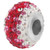 ZABLE Red & White Crystal Studded Bead Charm BZ-1224