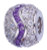 ZABLE Purple & White Wave CZ Studded Bead Charm BZ-1156