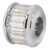 ZABLE White CZ Baguette Wheel Bead Charm BZ-1157