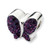 REFLECTIONS Purple Butterfly Crystal Bead Charm QRS1939