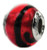 ZABLE Red Zebra Murano Glass Bead Charm July Red BZ-1565