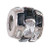 ZABLE Black and Clear CZ Ball Bead Charm BZ-1137