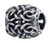 ZABLE Clear CZ Braid Bead Charm BZ-1093