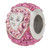 ZABLE Pink & White Heart Crystal Studded Bead Charm BZ-1171