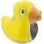 ZABLE Yellow Enamel Rubber Duckie Bead Charm BZ-2255, ducky, fits pandora, compatible with pandora.