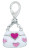 ZABLE Pink Hearts Purse Bead Charms LC-141