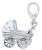 ZABLE Movable Baby Carriage Charms LC-168