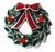 ZABLE Christmas Wreath Bead Charm BZ-2610