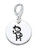 ZABLE Baby Girl Princess Engravable Clip-on Charm SS5012