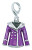 ZABLE Purple Coat Jacket Bead Charms LC-148