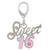 ZABLE Pink Enamel Sweet 16 Charm LC-335