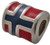 ZABLE Norway Flag Bead Charm BZ-964