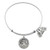 Wind and Fire St. Christopher Medal Charm with Bangle WF-258