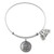 Wind and Fire Keep Calm with Crown Charm with Bangle WF-303
