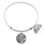 Wind and Fire Love Letter "H" Initial Charm with Bangle WF-157