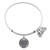 Wind and Fire Grandmother with Heart Charm with Bangle WF-291