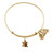 Wind and Fire 3D Gold Turtle Charm with Bangle WF-511