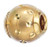 ZABLE Gold over Sterling Silver Laser/Diamond Cut Dots Bead Charm BZ-2205