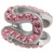 ZABLE Pink Crystal Infinity Bead Charm BZ-1180