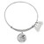 Sterling Silver Wind and Fire "Graduation Cap 2016" Charm with Bangle WF-380SS (Retired)