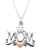 ZABLE #1 MOM 2-Tone Pendant with 16-18" Adjustable Chain SS8412