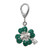 ZABLE Four Leaf Clover Swarovski Crystal Clip-On Charm LC-423. Fits Pandora, Thomas Sabo, Zable and traditional charm bracelets and can also be used as a pendant.