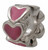 ZABLE Band Pink Hearts Bead Charm BZ-904