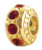 ZABLE January Gold over .925 Silver Birthstone Bead Charm BZ-3050