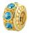 ZABLE December Gold over .925 Silver Birthstone Bead Charm BZ-3061